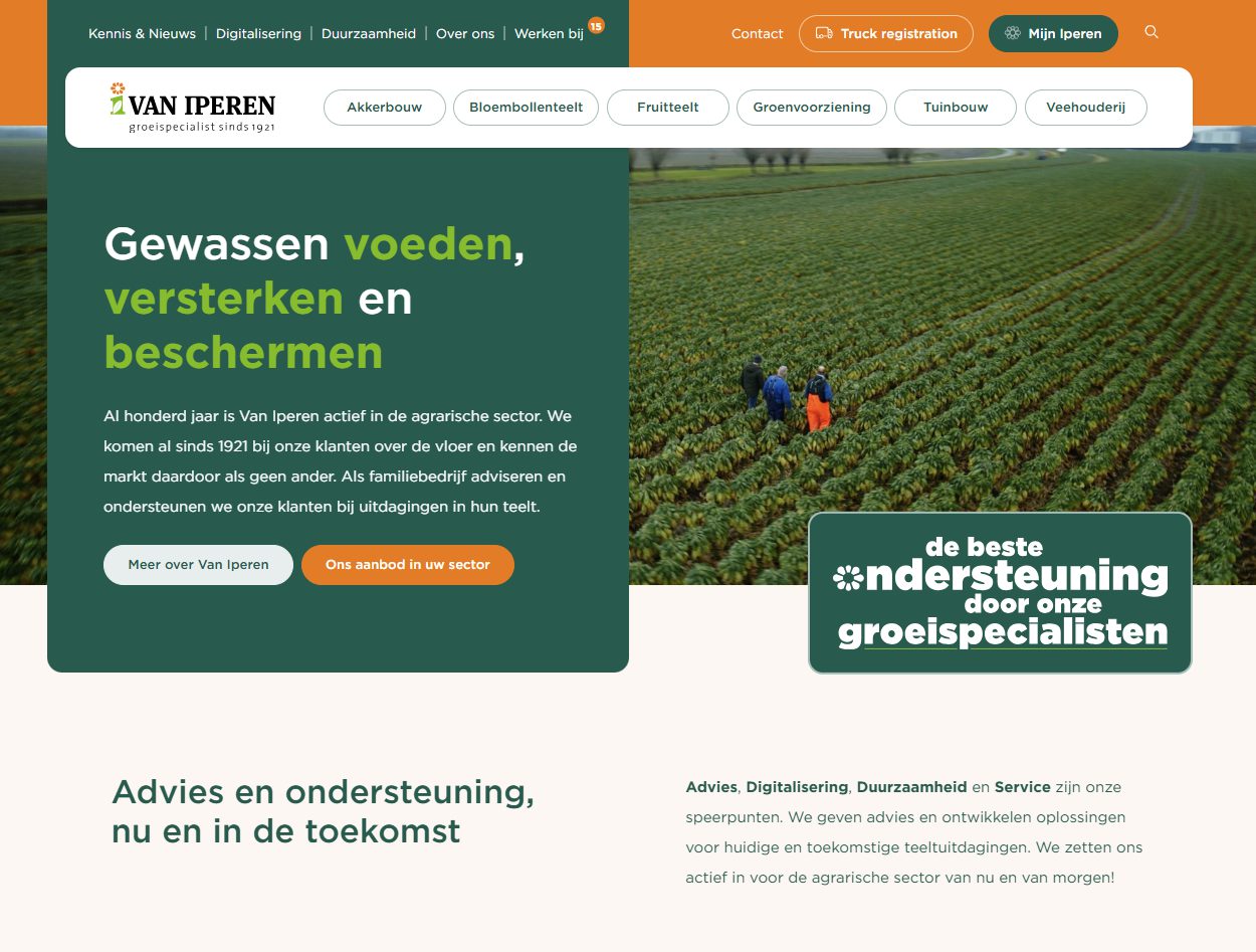 Afbeelding Vernieuwde website Van Iperen online